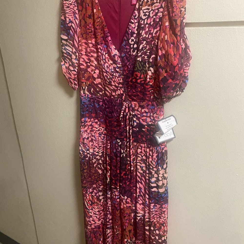 Vince Camuto Vibrant Long Sleeve Dress